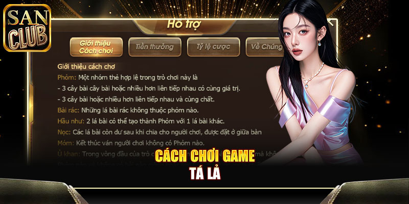 Cách chơi game Tá Lả