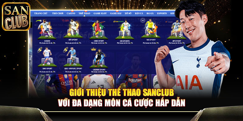 Giới thiệu thể thao Sanclub với đa dạng môn cá cược hấp dẫn