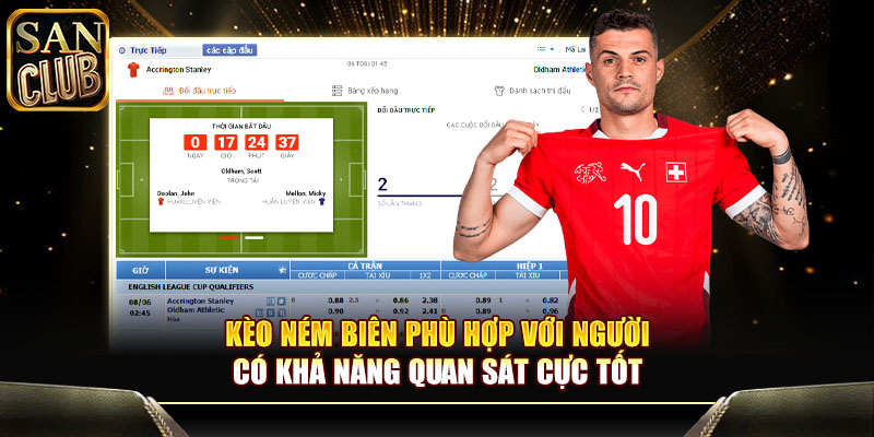 Kèo ném biên phù hợp với người có khả năng quan sát cực tốt